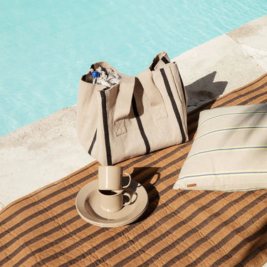 Ferm Living - Yard Picnic Bag - Sand / Black