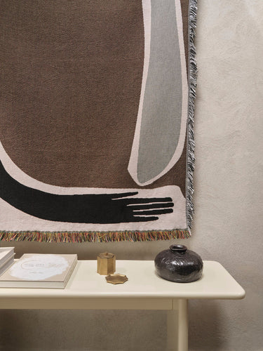 Ferm Living - Pose Tapestry Blanket - Coffee