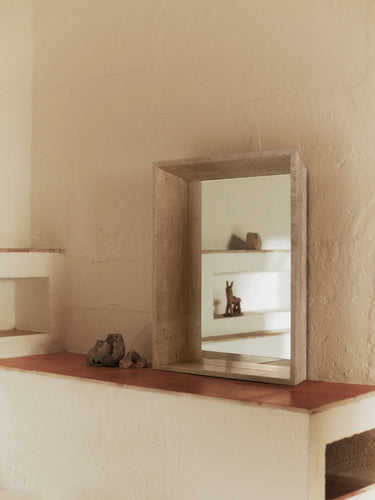 Ferm Living - Lancet Mirror - Travertine