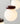 Close-up of a modern pendant light with a wooden accent on a gray background