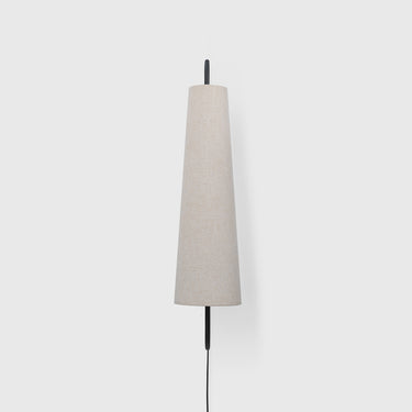 Ferm Living - Ancora Wall Lamp 100 - Black/Natural front view