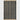 A rectangular woven rug with vertical stripes in dark navy blue and natural tan jute, finished with a fringed border on a light gray background.