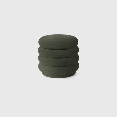 Ferm Living - Pouf Round - Small - Rich Velvet Pine