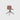 Brown chair with black metal legs on a white background