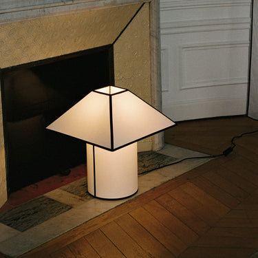 Hay - Ava Pyramid Table Lamp - 450 on floor