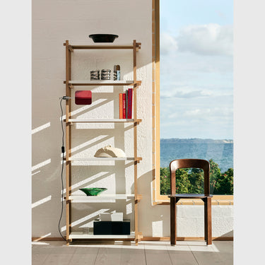Hay - Woody Shelving Collection oak and almond white interior image