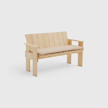 Hay Crate Dining Bench Seat Cushion beige pinewood