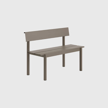Muuto - Linear Steel Bench with Backrest 110 cm - Various Colours