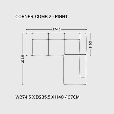 Hay - Mags Soft Sofa Combination 2 - Corner - Low Armrest