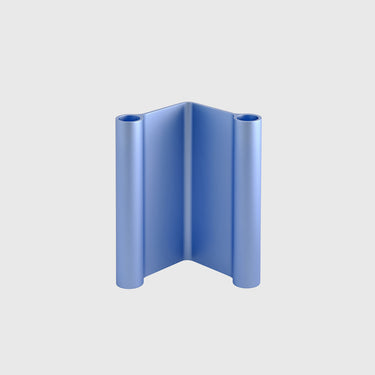 Muuto Pair candle holder in shiny light blue