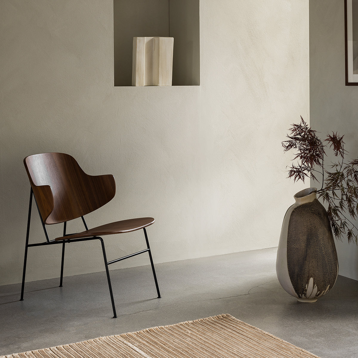 Audo Copenhagen Penguin Lounge Chair Wooden Seat And Back Variou Audo Copenhagen Penguin Lounge Chair Wooden Seat And Back Variou