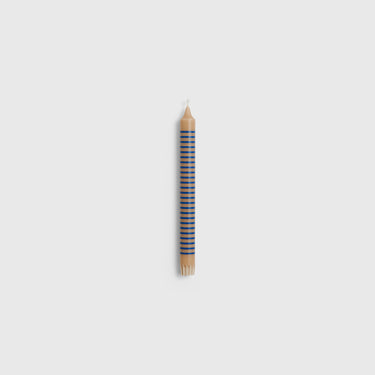 Hay - Pattern Candle - Sand & Blue Pin Stripe