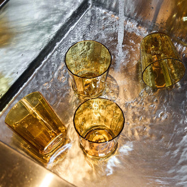 The Conran Shop - Fade Glass Tumbler (set of 4) - Amber