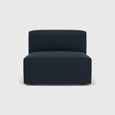 The Conran Shop - Livello Middle Sofa Module in black smooth fabric