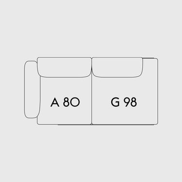 Muuto - In Situ Modular Sofa - 2 Seater - Configuration 2 & 3