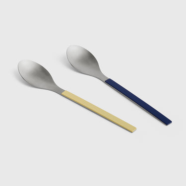 Hay - MVS Serving Spoon - Set of 2 -  Dark Blue & Yellow
