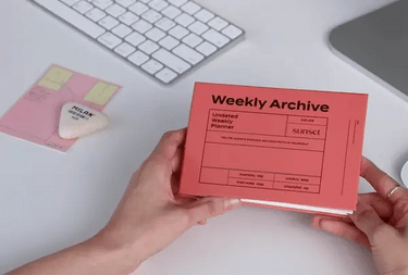 Iconic - Undated Weekly Archive Planner - Sunset