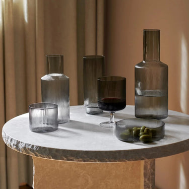 Ferm Living - Ripple Serving Bowls (set of 4) - Smoked Grey