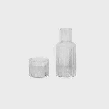 Ferm Living - Ripple Carafe Set - Small - Ferm Living - Homeware