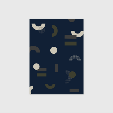 iyouall Wrapping Paper - Core Glyphs Blue - IYOUALL - Stationery