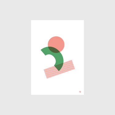 iyouall Dancing Glyph Print - Green - IYOUALL - prints