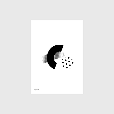 iyouall OG Dancing Glyph Print - White - IYOUALL - prints