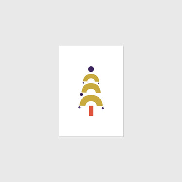 Glyph Christmas Card Tree - IYOUALL - stationery