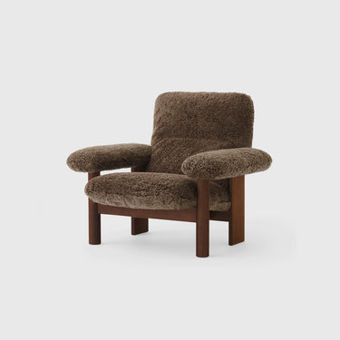 Audo Copenhagen - Brasilia Lounge Chair Walnut Sheepskin