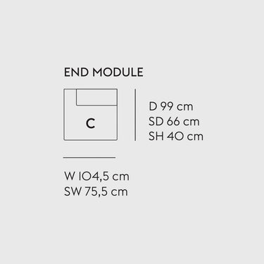 Muuto - Connect Soft Modular Sofa - Module C / Open-Ended Left