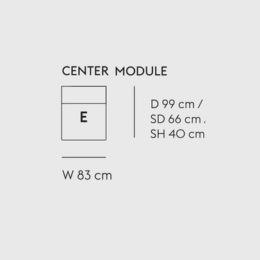 Muuto - Connect Soft Modular Sofa - Module E / Center