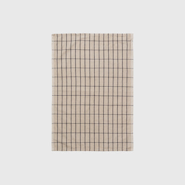 Ferm Living - Hale Tea Towel - Sand / Black - Ferm Living - Homeware