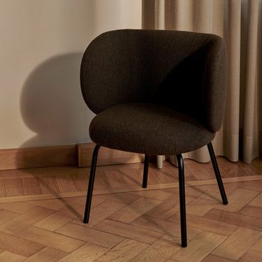 Ferm Living - Rico - Dining Chair with Black Base
