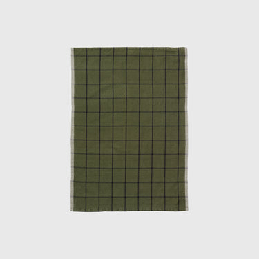 Ferm Living - Hale Tea Towel - Green / Black - Ferm Living - Homeware