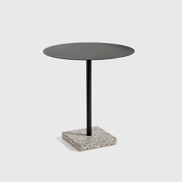 Hay - Terrazzo Table - Low Round - Sky Grey / Anthracite - Hay - Furniture