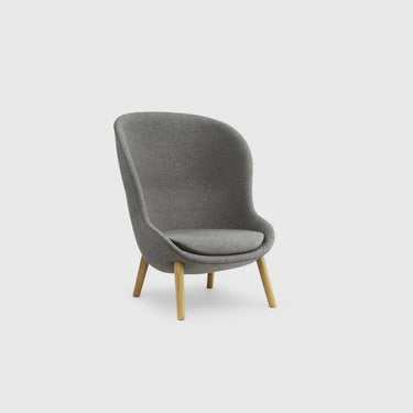 Normann Copenhagen - Hyg Lounge Chair High - Oak - Various Fabrics