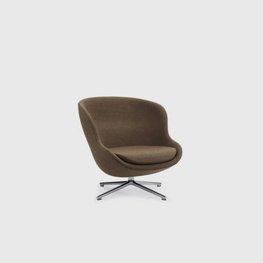 Normann Copenhagen - Hyg Lounge Chair Low Swivel Aluminium - Various Fabrics