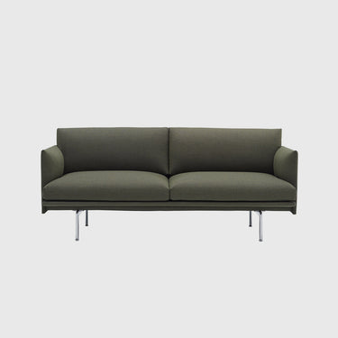 Muuto - Outline Sofa 2-Seater - Aluminium Legs - Various Fabrics