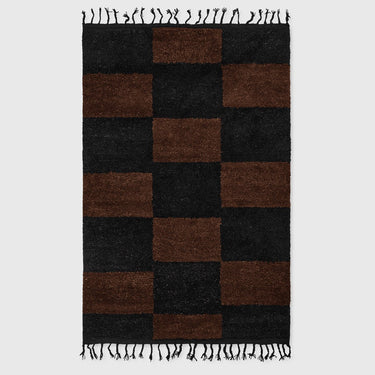 Ferm Living - Mara Knotted Rug Large - Black & Chocolate