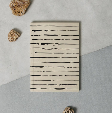 Matere Studio - A5 Layflat Softcover Notebook - Tide Print