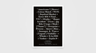 The Glyph Project - Code Words by Matt Everest - IYOUALL - prints