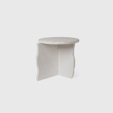 Ferm Living - Mineral Sculptural Table - Bianco Curia