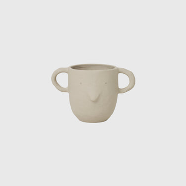 Ferm Living - Mus Ceramic Pot - Large - Sand - Ferm Living - Homeware