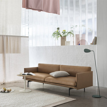 Muuto - Outline Sofa 3-Seater - Black Legs - Various Fabrics