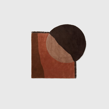 Ferm Living - View Tufted Rug - Red Brown