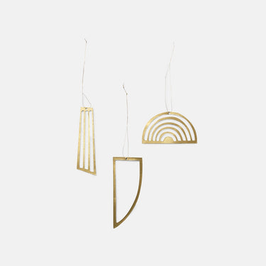 Ferm Living - Golden Ornaments ( set of 3) - Ferm Living - christmas