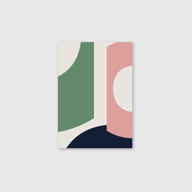 iyouall Broken Glyph Canvas Greeting Cards - Pink - IYOUALL - stationery
