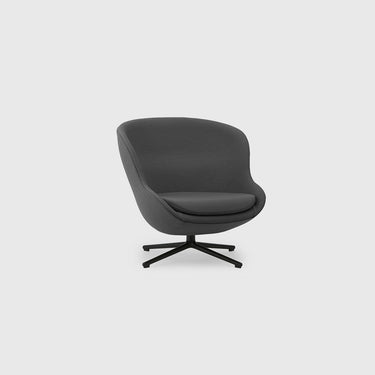 Normann Copenhagen - Hyg Lounge Chair Low Swivel Aluminium - Various Fabrics