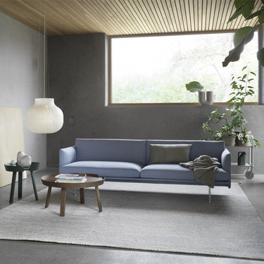 Muuto - Outline Sofa 3-Seater - Aluminium Legs - Various Fabrics