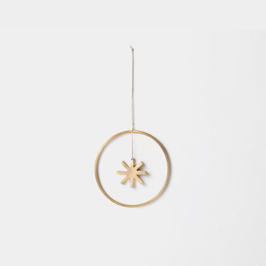 Ferm Living - Winterland Brass Star - Small - Ferm Living - christmas