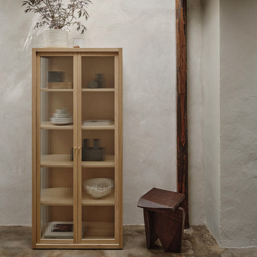 Ferm Living - Reed Vitrine - Natural Oak